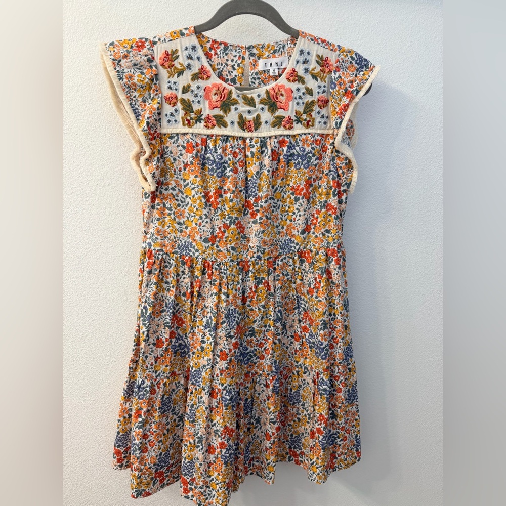 THML Floral Women’s Dress with Embroidered Detail